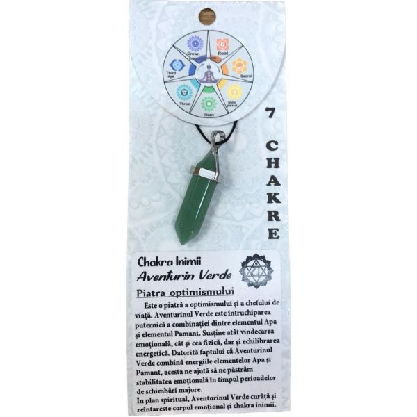 Pandantiv piatra semipretioasa, aventurin verde, R32-02