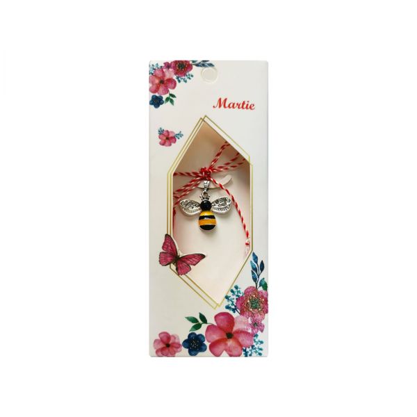 Martisor albina in cutie cu snur B95 M36-14