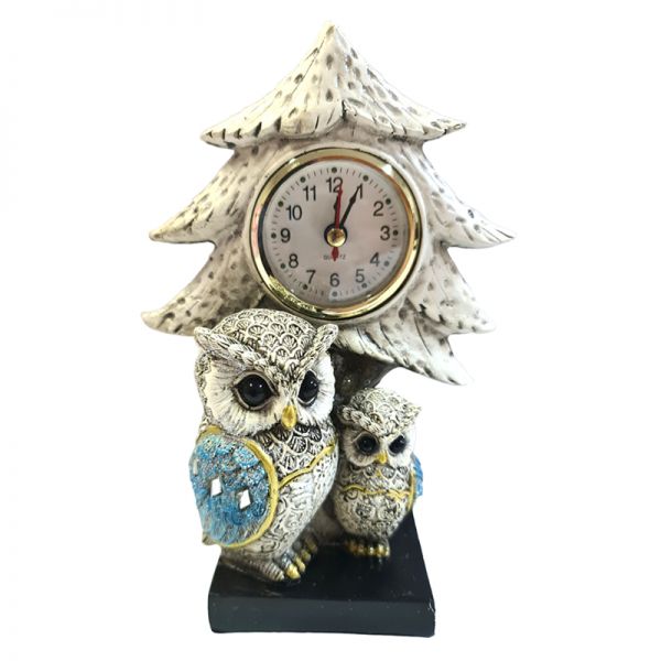 Ceas de masa 2 bufnite cu mecanism quartz G11-01