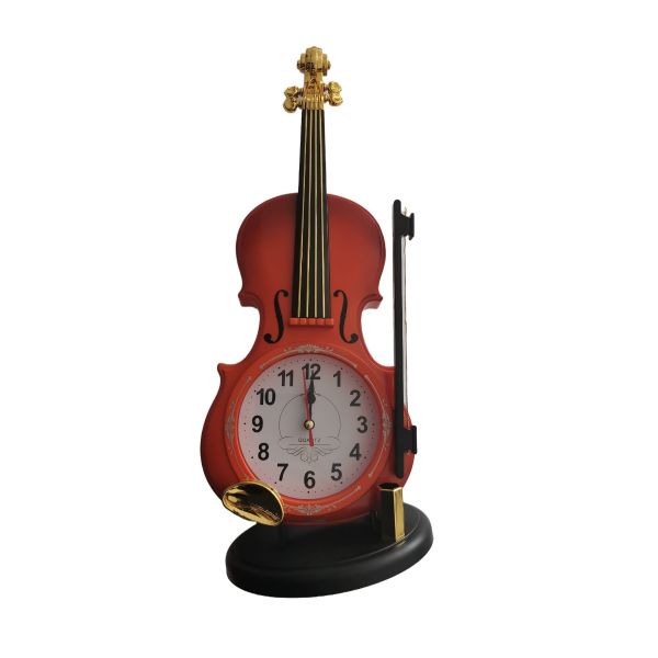 Ceas de masa vioara din plastic cu mecanism quart 40 cm x 15 cm R07-11