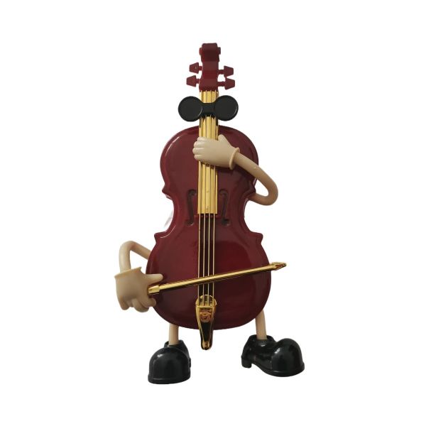 Vioara muzicala din plastic cu cheita manuala 22 cm x 9 cm R07-15