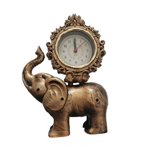 Ceas de masa elefant plastic cu mecanism quart 22 cm x 15 cm R07-17