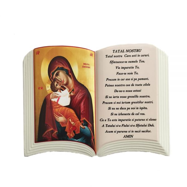 Icoana religioasa tip carte ceramica 15 cm x 11 cm R15-10