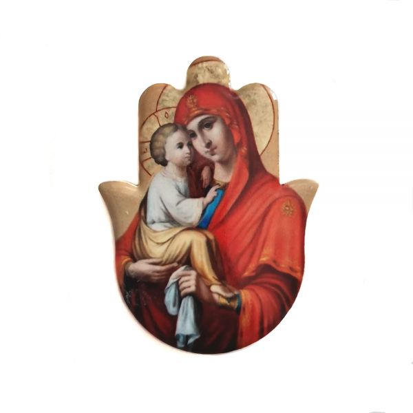 Icoana religioasa forma mana lui Fatima 8 cm x 6 cm R15-11