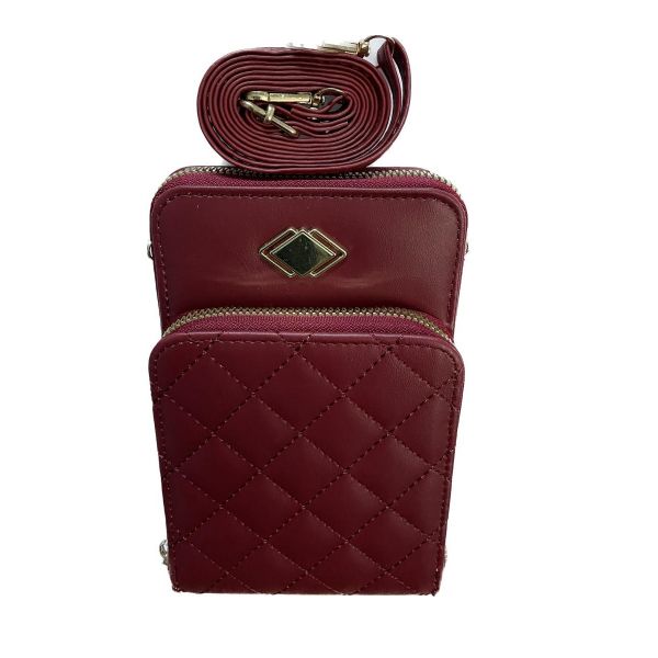 Portofel mini geanta cu bretea din piele ecologica 17.5 cm x 12 cm R35-01