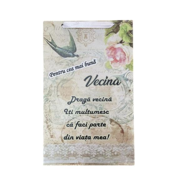 Placheta cu mesaj pentru vecina R43-15