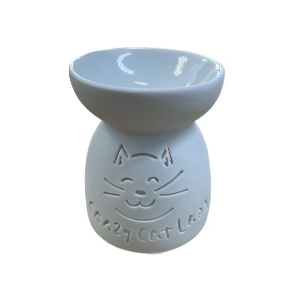 Vas Aromatherapy crazy cat ceramic 9 cm x 7 cm R40-06
